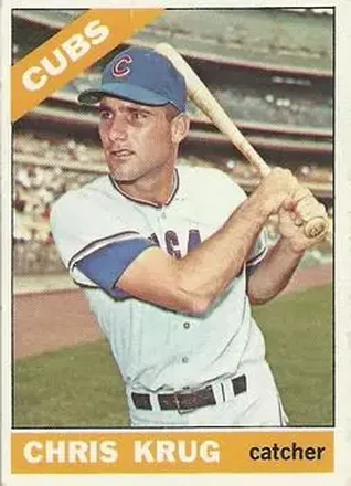 1966 O-Pee-Chee #166 - Chris Krug - Chicago Cubs 1966 O-Pee-Chee #166 - Chris Krug - Chicago Cubs