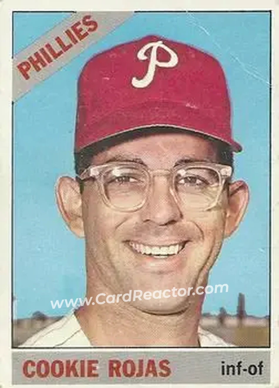 1966 O-Pee-Chee #170 - Cookie Rojas - Philadelphia Phillies - Front