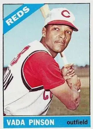 1966 O-Pee-Chee #180 - Vada Pinson - Cincinnati Reds 1966 O-Pee-Chee #180 - Vada Pinson - Cincinnati Reds