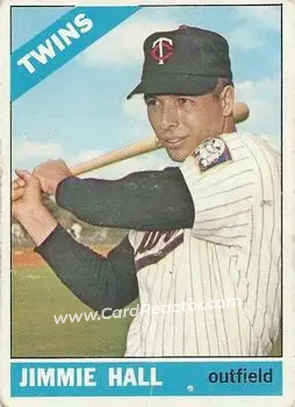 1966 O-Pee-Chee #190 - Jimmie Hall - Minnesota Twins - Front