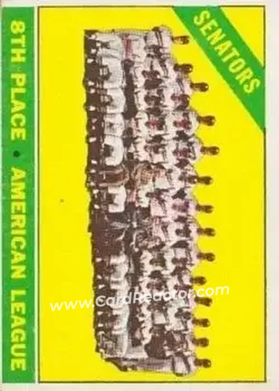 1966 O-Pee-Chee #194 - Card #194 - Washington Senators - Front