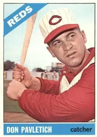 1966 O-Pee-Chee #196 - Don Pavletich - Cincinnati Reds 1966 O-Pee-Chee #196 - Don Pavletich - Cincinnati Reds