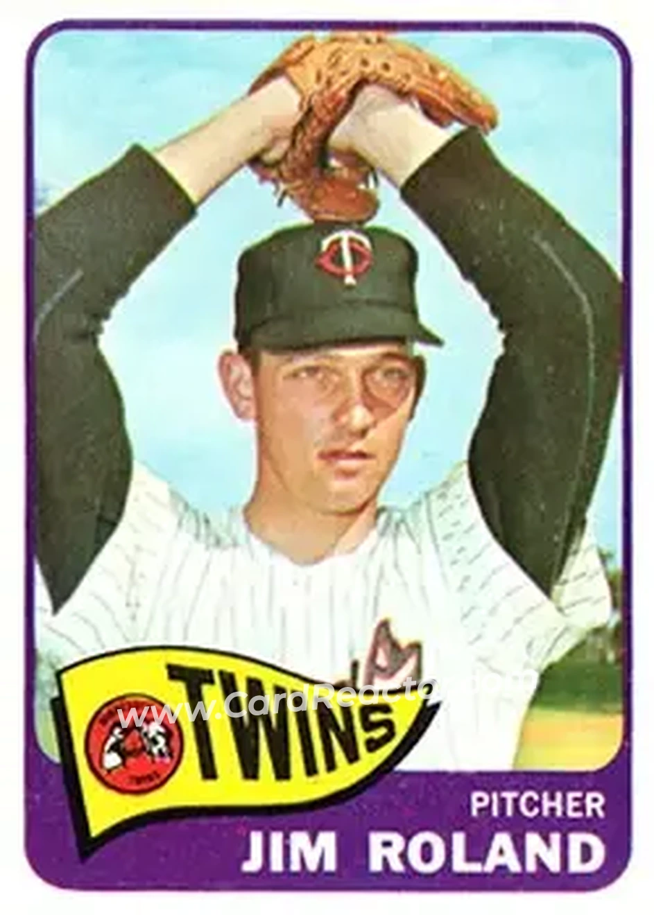 1965 Topps #171 - Jim Roland - Minnesota Twins - Front 1965 Topps #171 - Jim Roland - Minnesota Twins - Front
