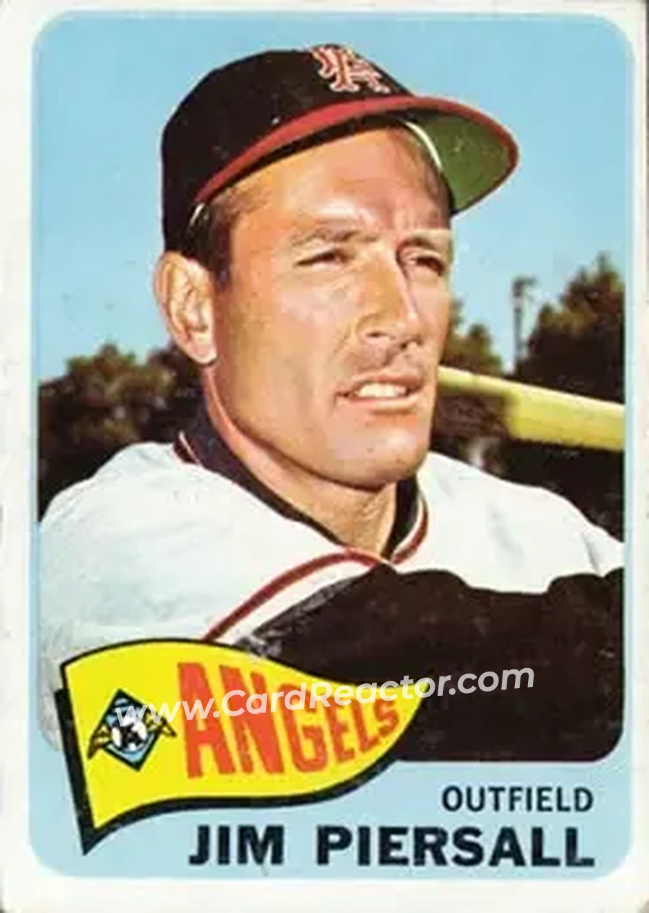 1965 Topps #172 - Jim Piersall - Los Angeles Angels - Front