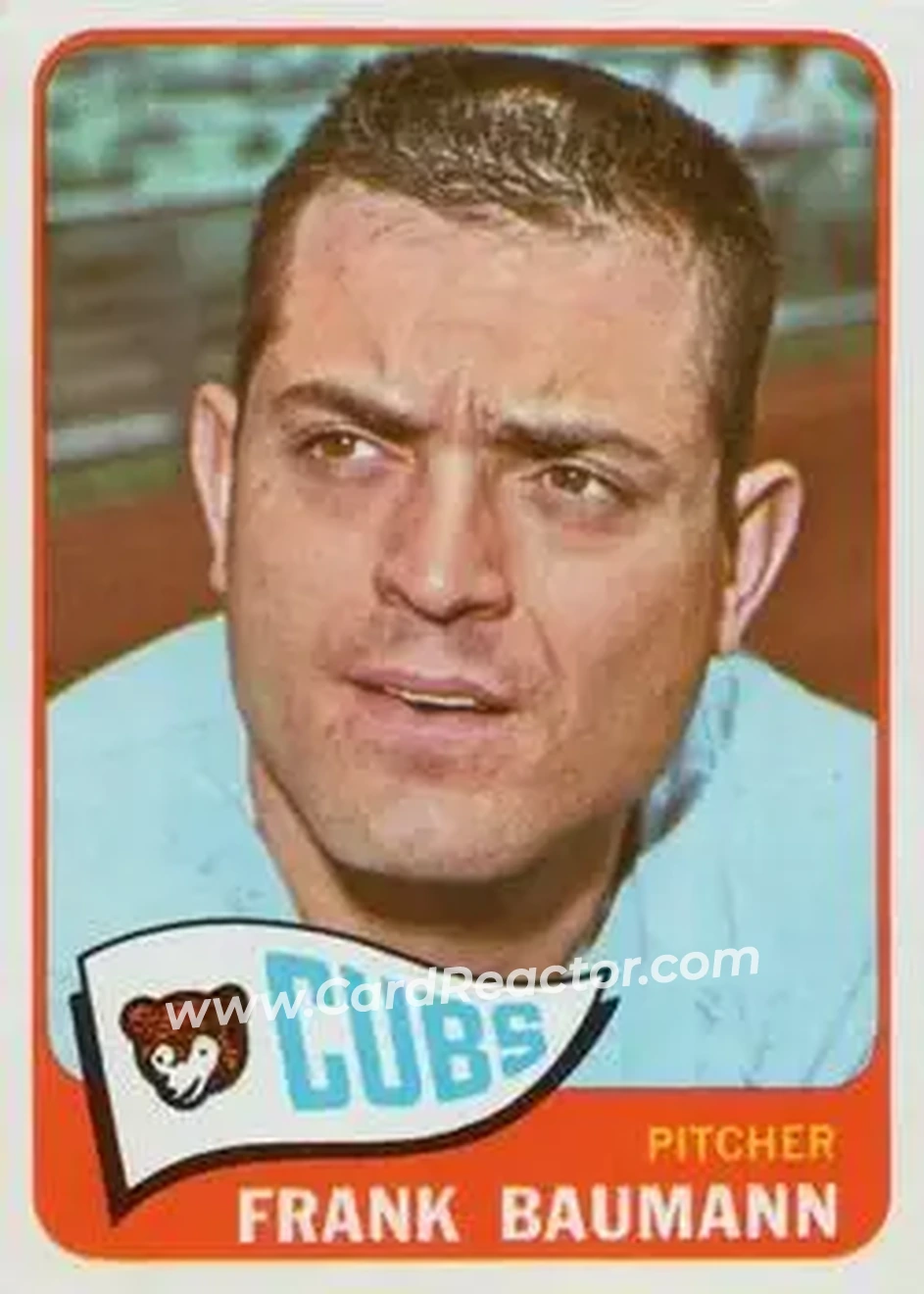 1965 O-Pee-Chee #161 - Frank Baumann - Chicago Cubs - Front