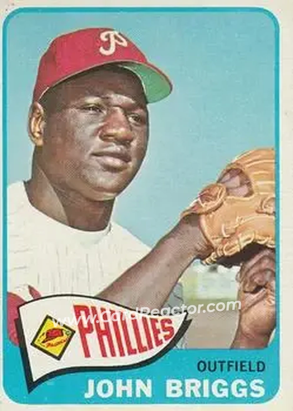 1965 O-Pee-Chee #163 - Johnny Briggs - Philadelphia Phillies - Front