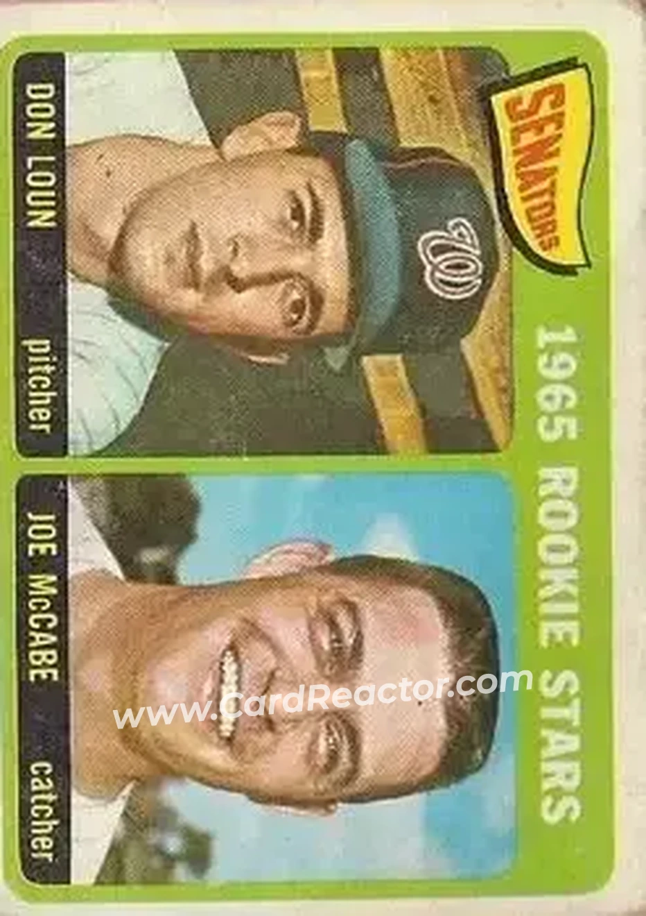 1965 O-Pee-Chee #181 - Card #181 - Washington Senators - Front