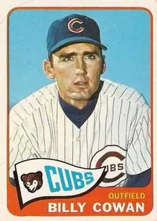 1965 O-Pee-Chee #186 - Billy Cowan - Chicago Cubs