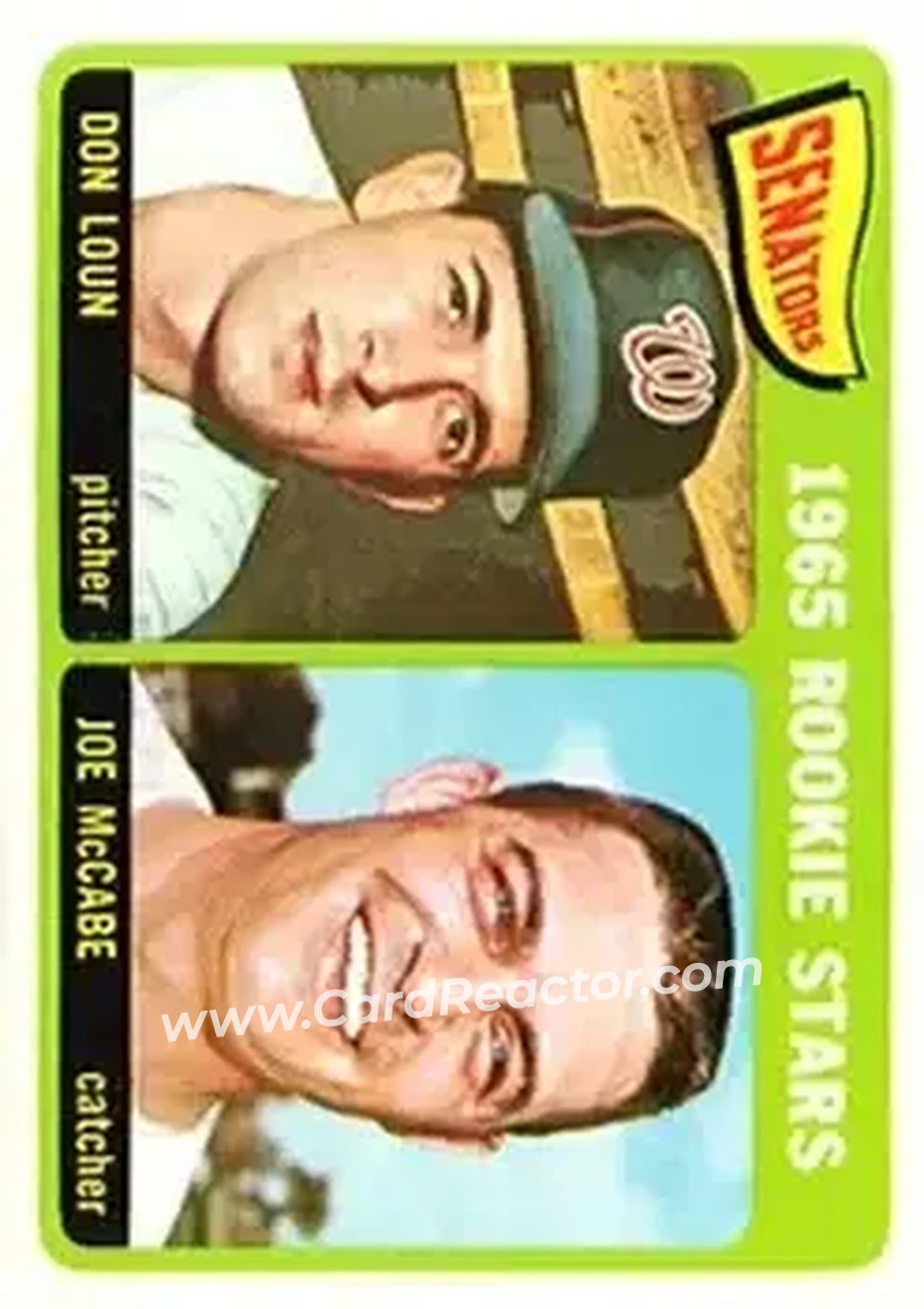 1965 Topps #181 - Card #181 - Washington Senators - Front 1965 Topps #181 - Card #181 - Washington Senators - Front