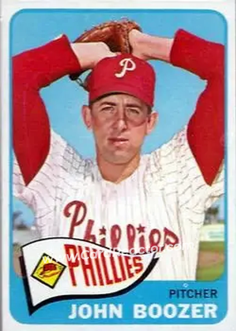 1965 Topps #184 - John Boozer - Philadelphia Phillies - Front