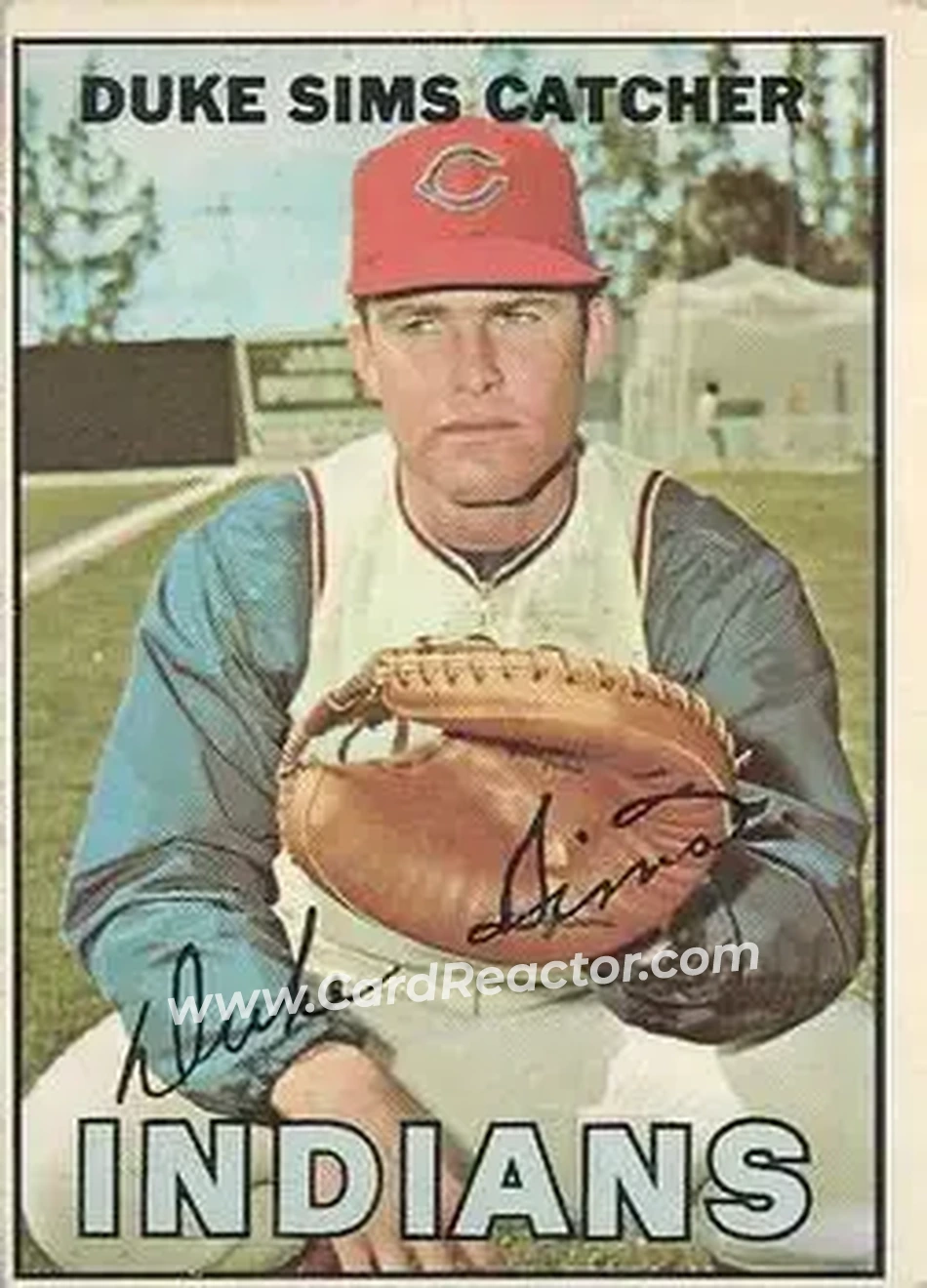 1967 O-Pee-Chee #3 - Duke Sims - Cleveland Indians - Front