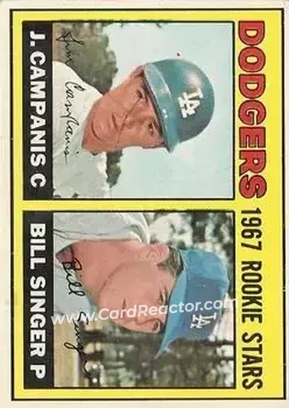 1967 O-Pee-Chee #12 - Card #12 - Los Angeles Dodgers - Front