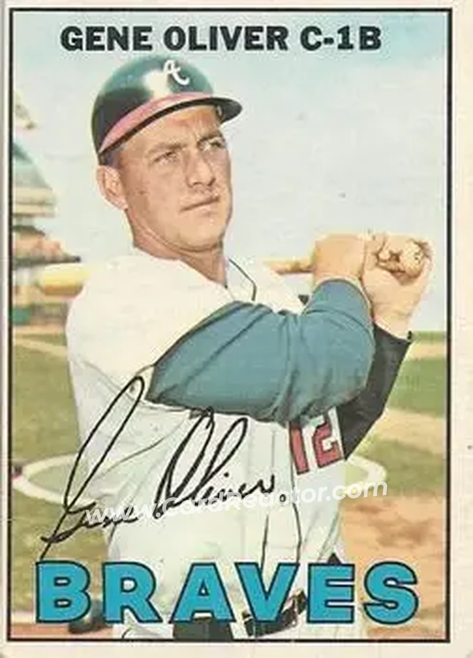 1967 O-Pee-Chee #18 - Gene Oliver - Atlanta Braves - Front