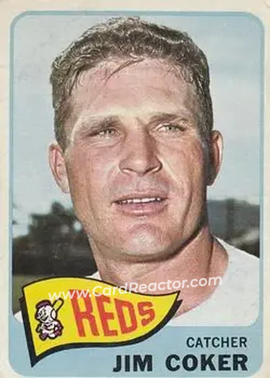 1965 O-Pee-Chee #192 - Jim Coker - Cincinnati Reds - Front