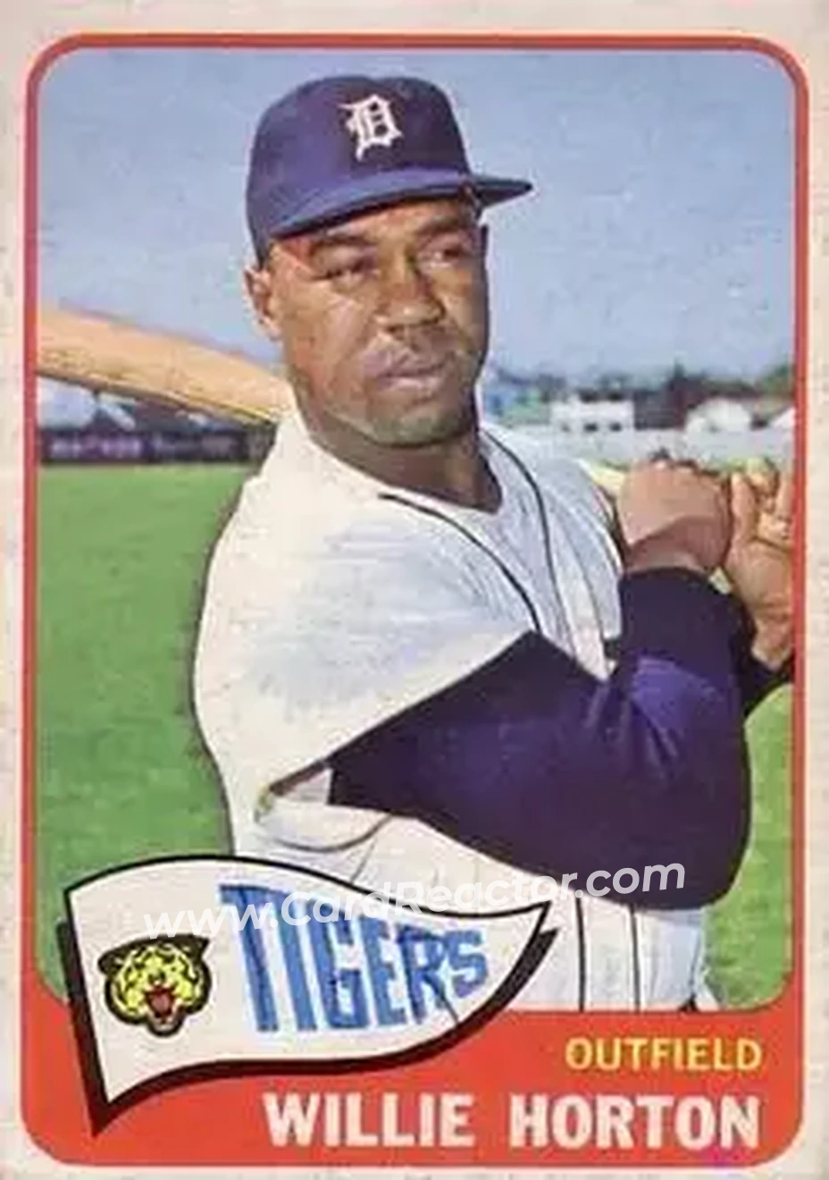 1965 O-Pee-Chee #206 - Willie Horton - Detroit Tigers - Front 1965 O-Pee-Chee #206 - Willie Horton - Detroit Tigers - Front
