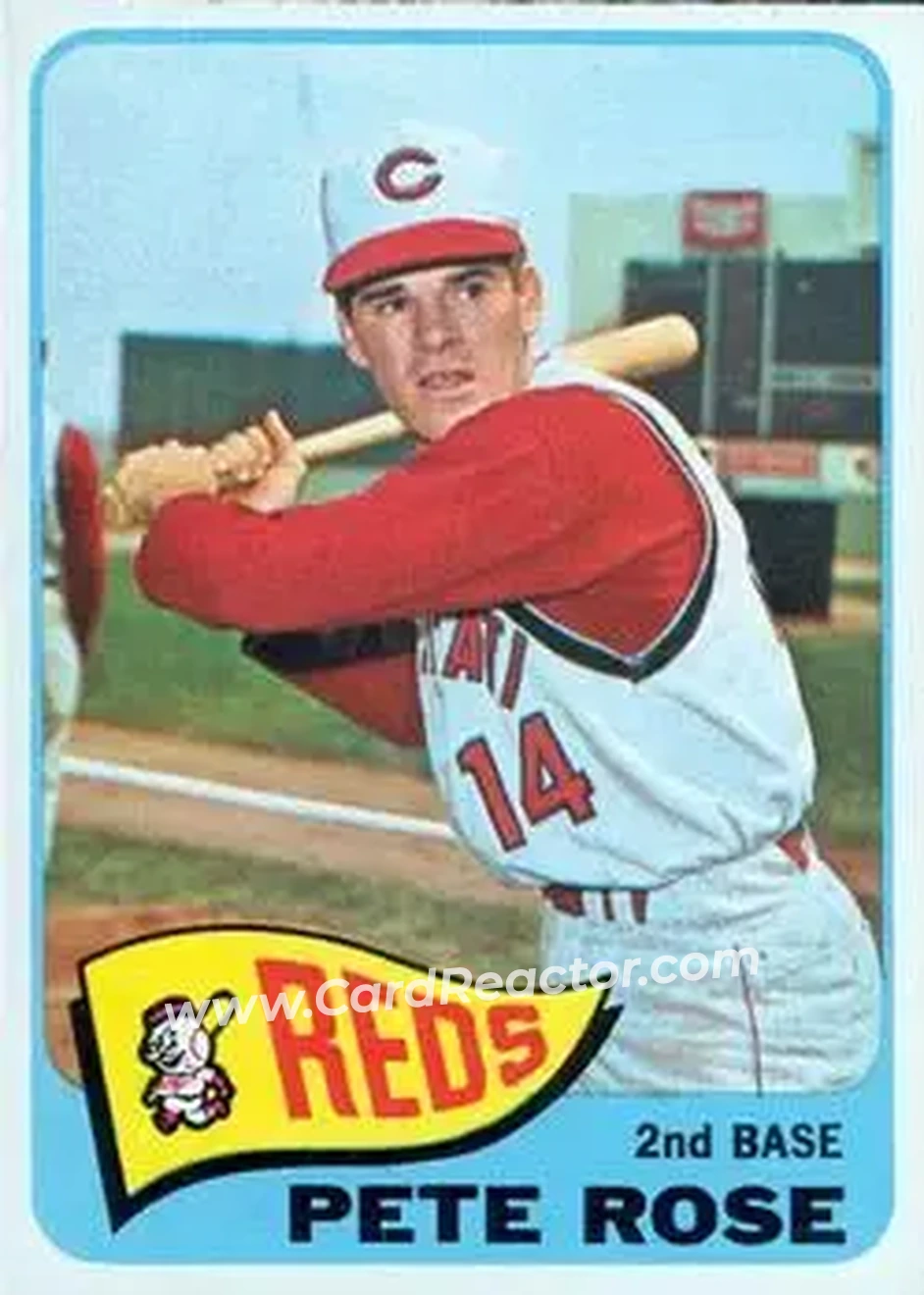 1965 O-Pee-Chee #207 - Pete Rose - Cincinnati Reds - Front