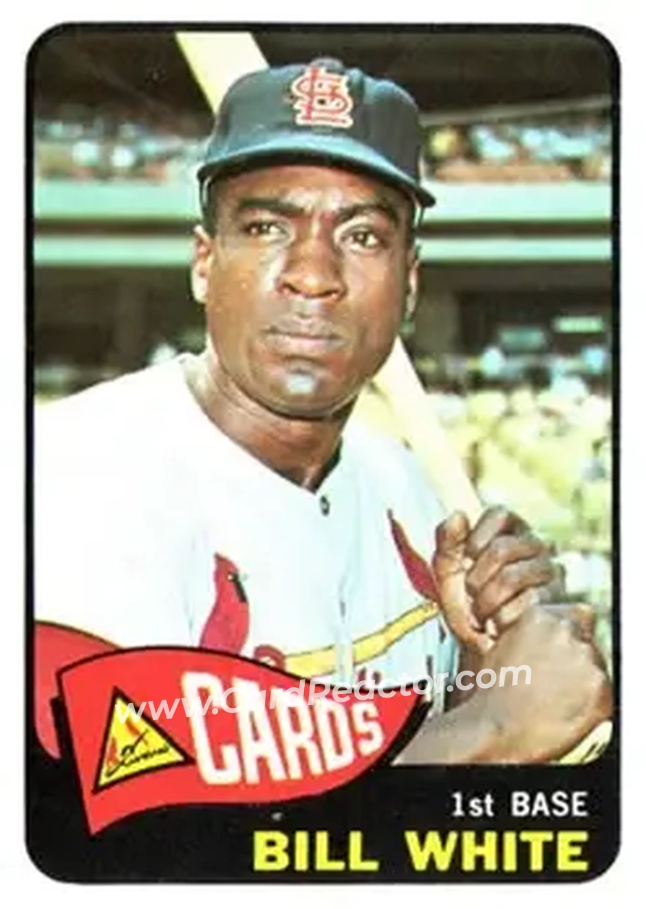 1965 Topps #190 - Bill White - St. Louis Cardinals - Front