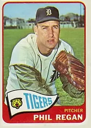 1965 Topps #191 - Phil Regan - Detroit Tigers
