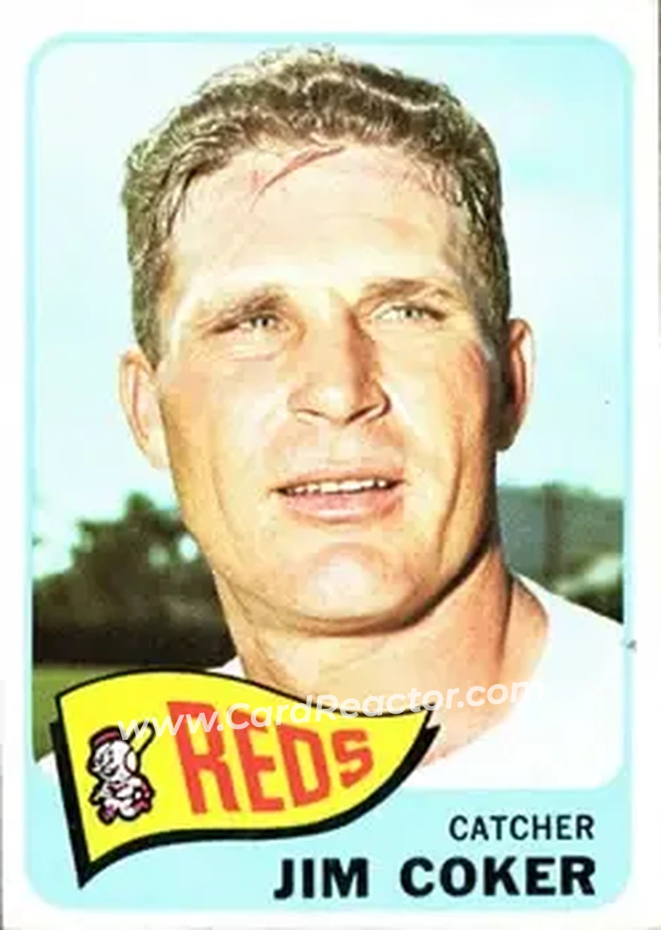 1965 Topps #192 - Jim Coker - Cincinnati Reds - Front