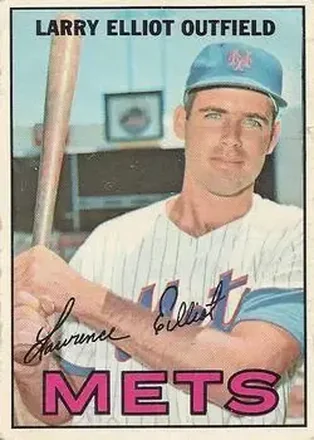 1967 O-Pee-Chee #23 - Larry Elliot - New York Mets