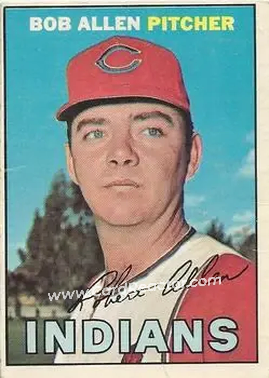 1967 O-Pee-Chee #24 - Bob Allen - Cleveland Indians - Front