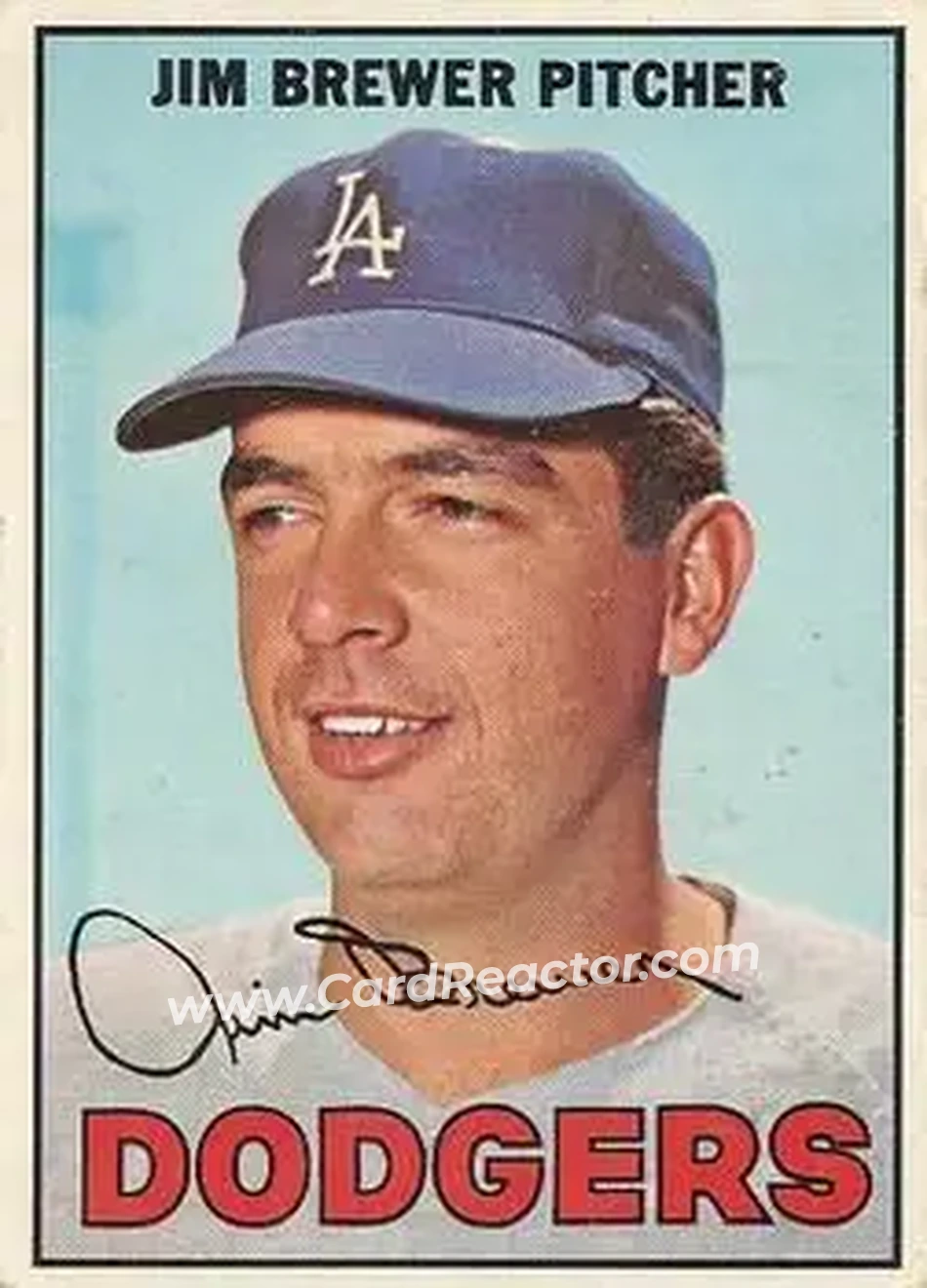 1967 O-Pee-Chee #31 - Jim Brewer - Los Angeles Dodgers - Front