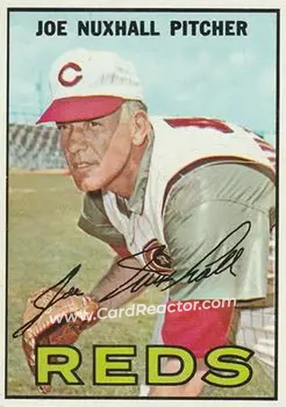 1967 O-Pee-Chee #44 - Joe Nuxhall - Cincinnati Reds - Front 1967 O-Pee-Chee #44 - Joe Nuxhall - Cincinnati Reds - Front