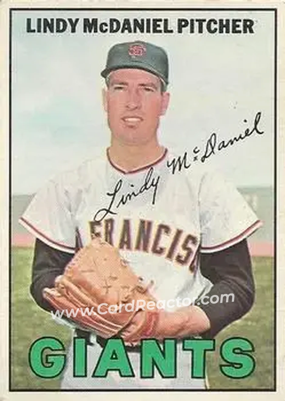 1967 O-Pee-Chee #46 - Lindy McDaniel - San Francisco Giants - Front