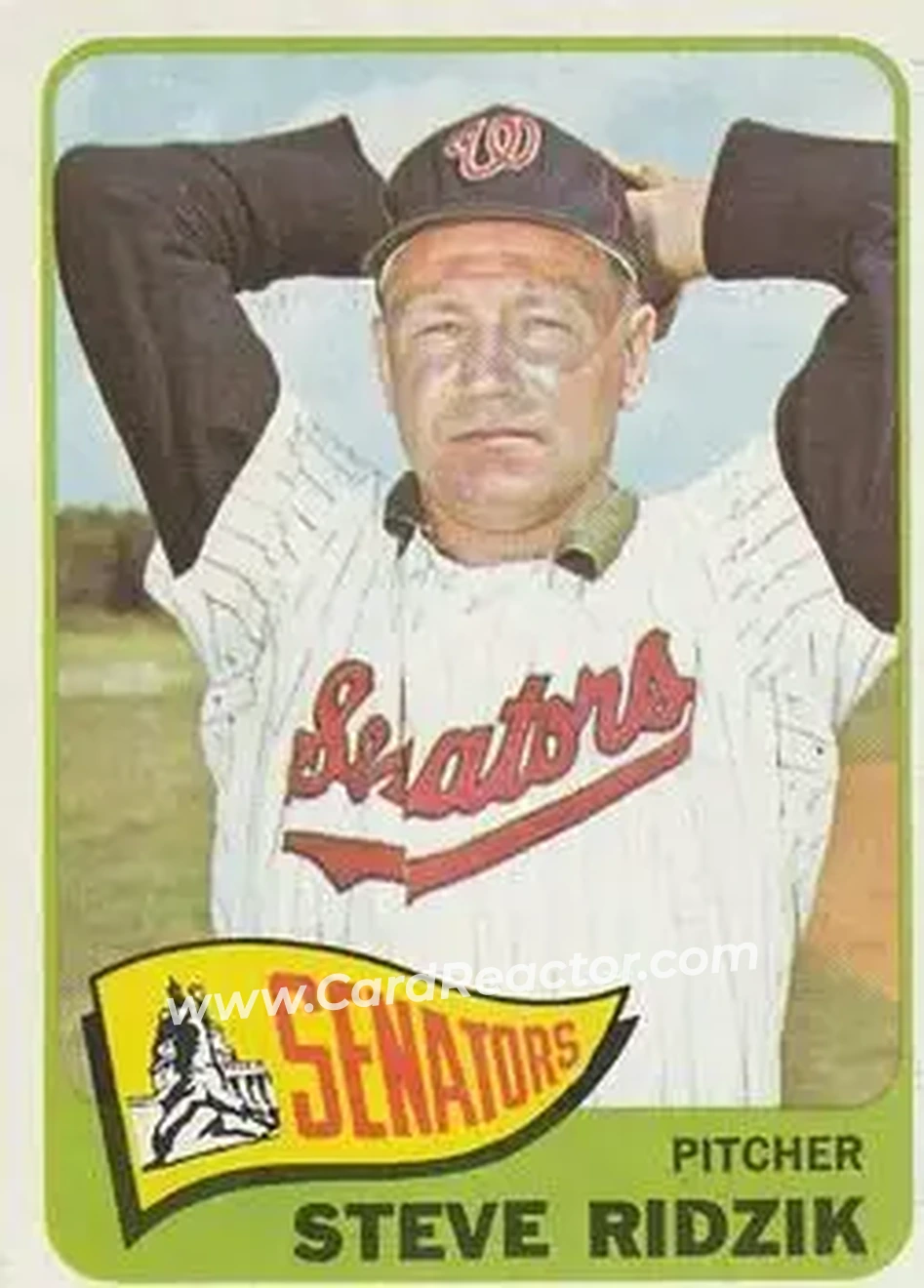 1965 O-Pee-Chee #211 - Steve Ridzik - Washington Senators - Front