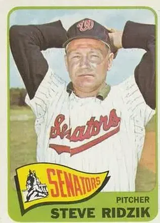 1965 O-Pee-Chee #211 - Steve Ridzik - Washington Senators