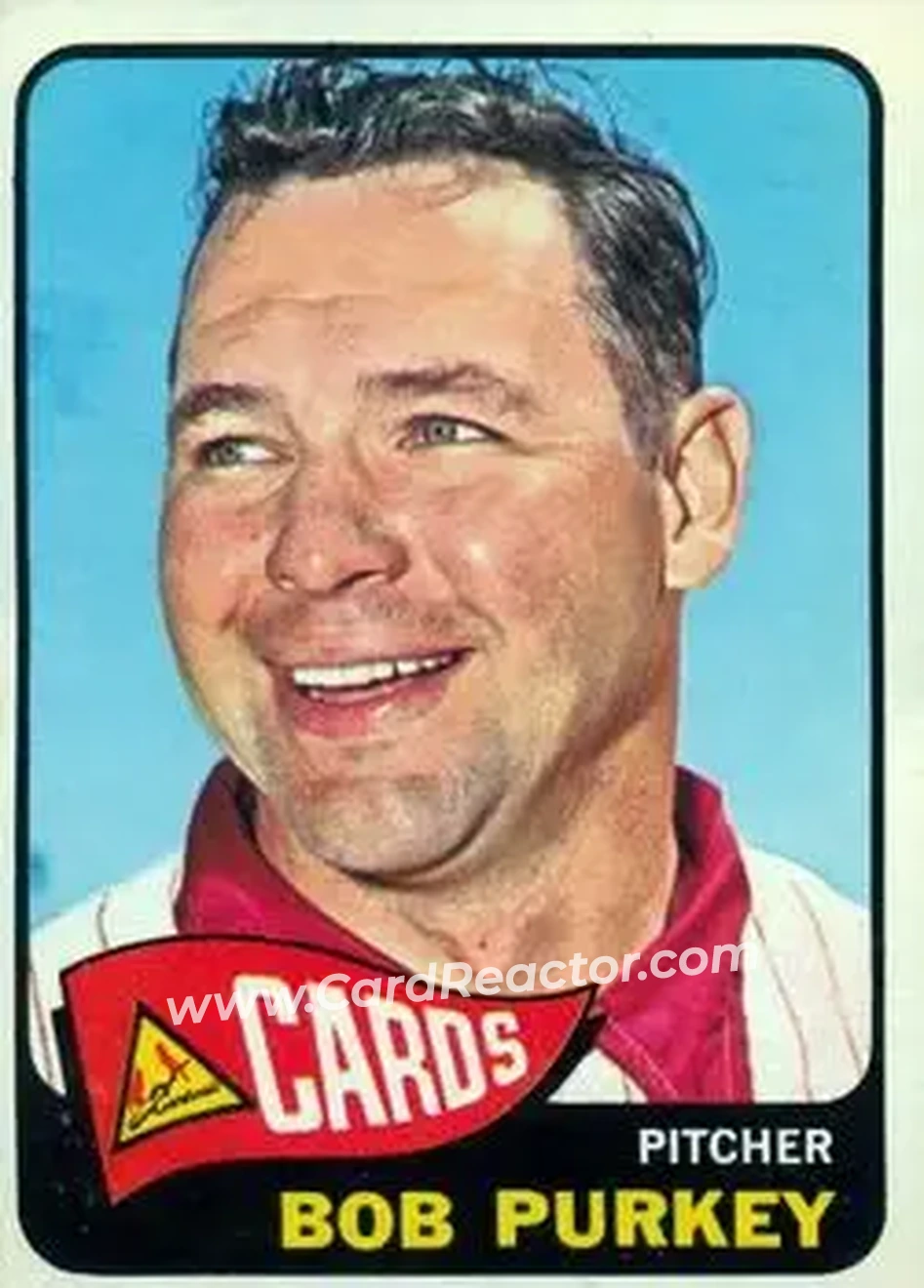 1965 O-Pee-Chee #214 - Bob Purkey - St. Louis Cardinals - Front