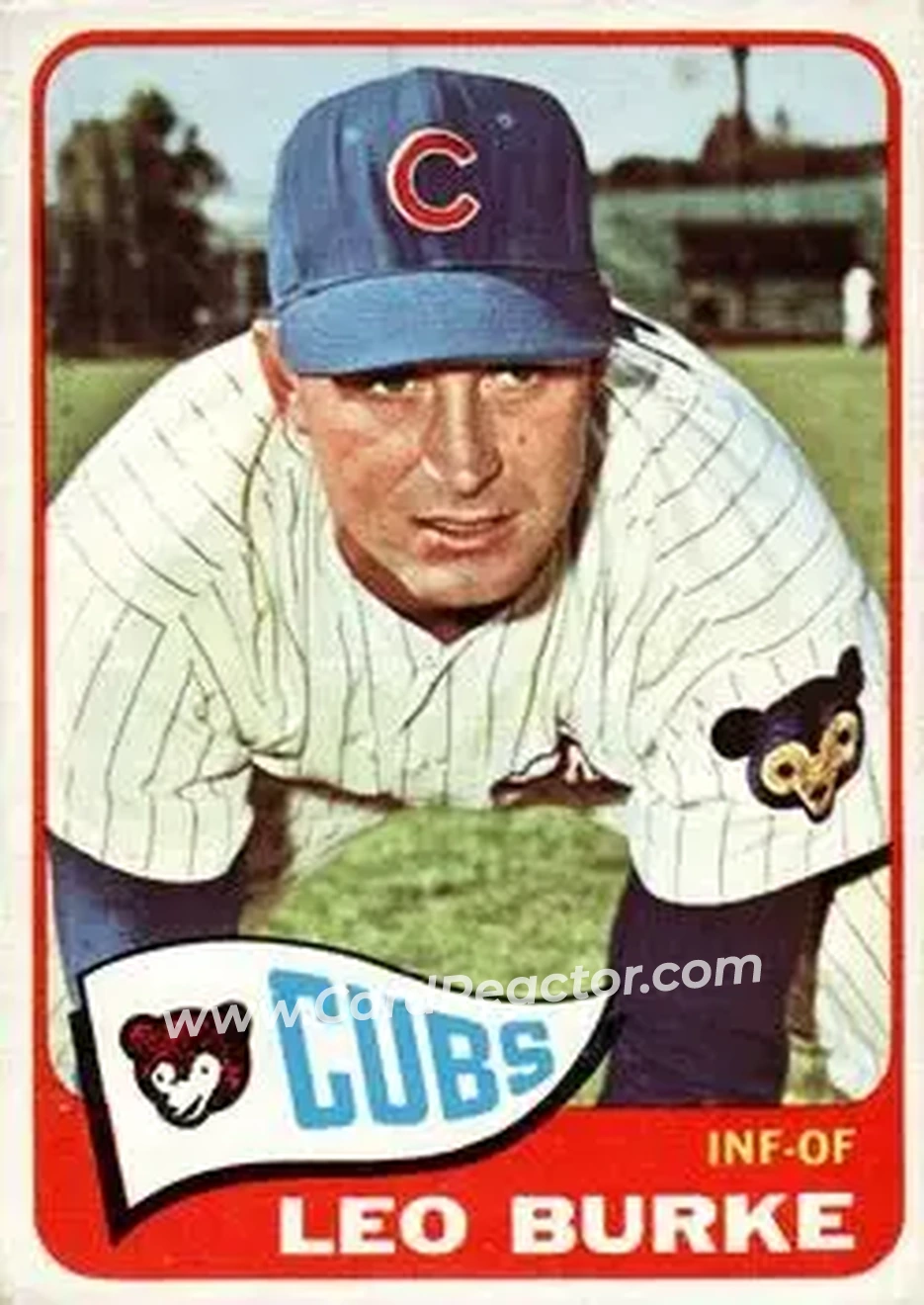 1965 Topps #202 - Leo Burke - Chicago Cubs - Front