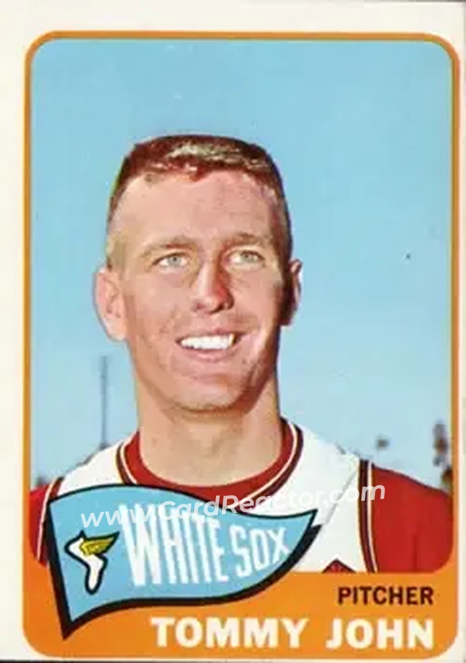 1965 Topps #208 - Tommy John - Chicago White Sox - Front