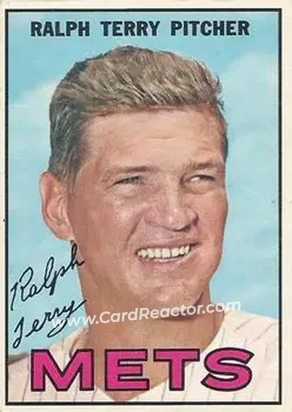 1967 O-Pee-Chee #59 - Ralph Terry - New York Mets - Front