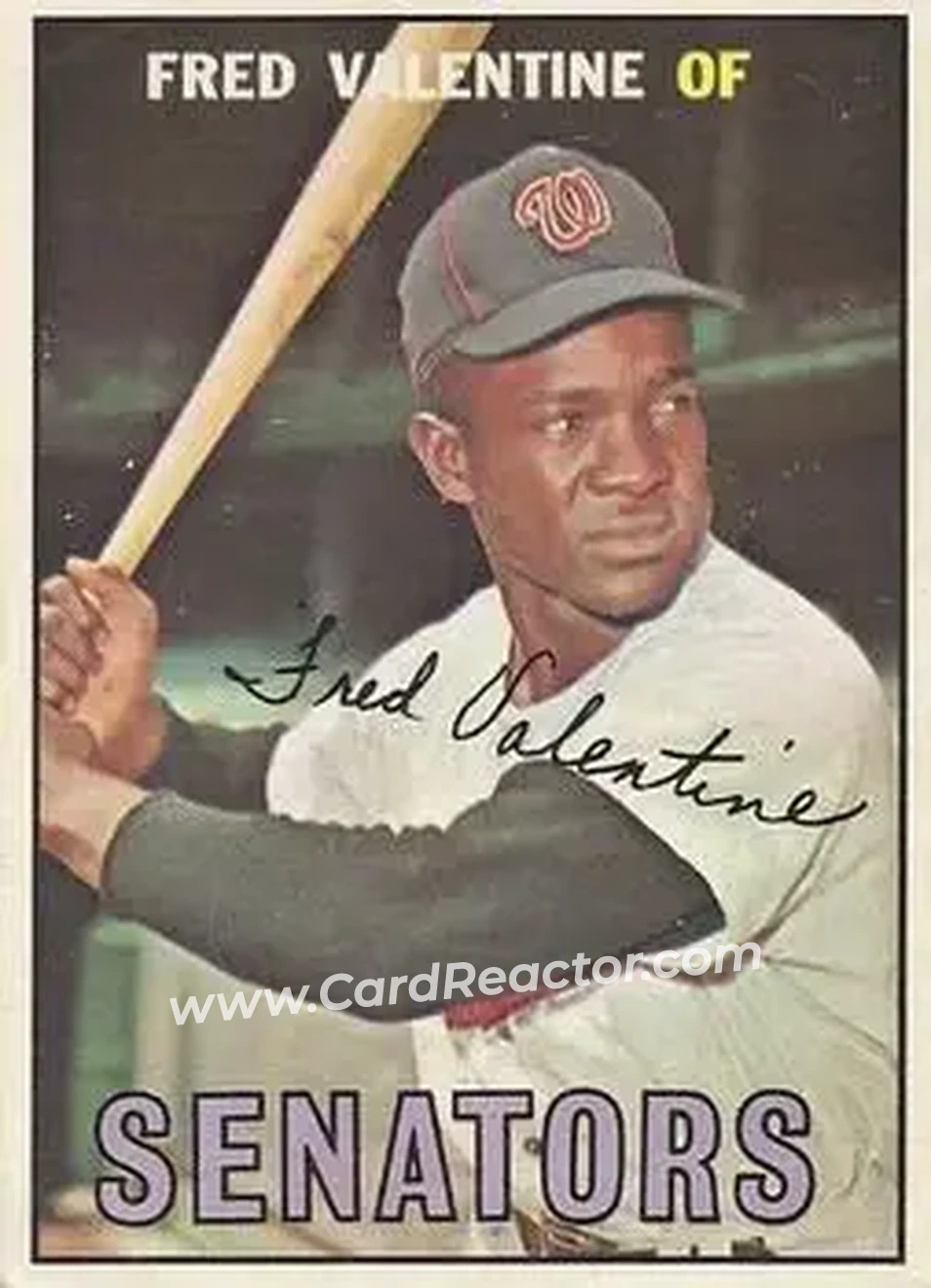 1967 O-Pee-Chee #64 - Fred Valentine - Washington Senators - Front