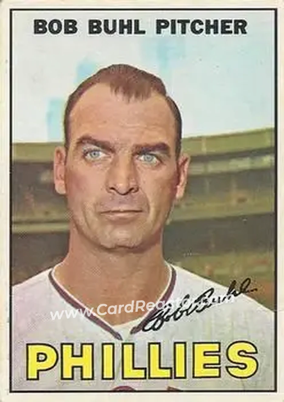 1967 O-Pee-Chee #68 - Bob Buhl - Philadelphia Phillies - Front