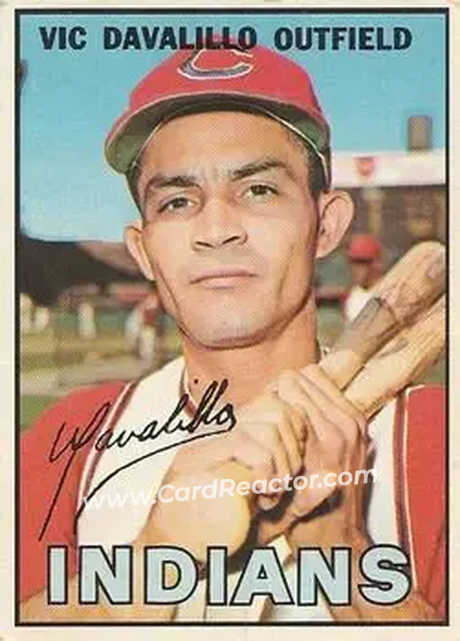 1967 O-Pee-Chee #69 - Vic Davalillo - Cleveland Indians - Front