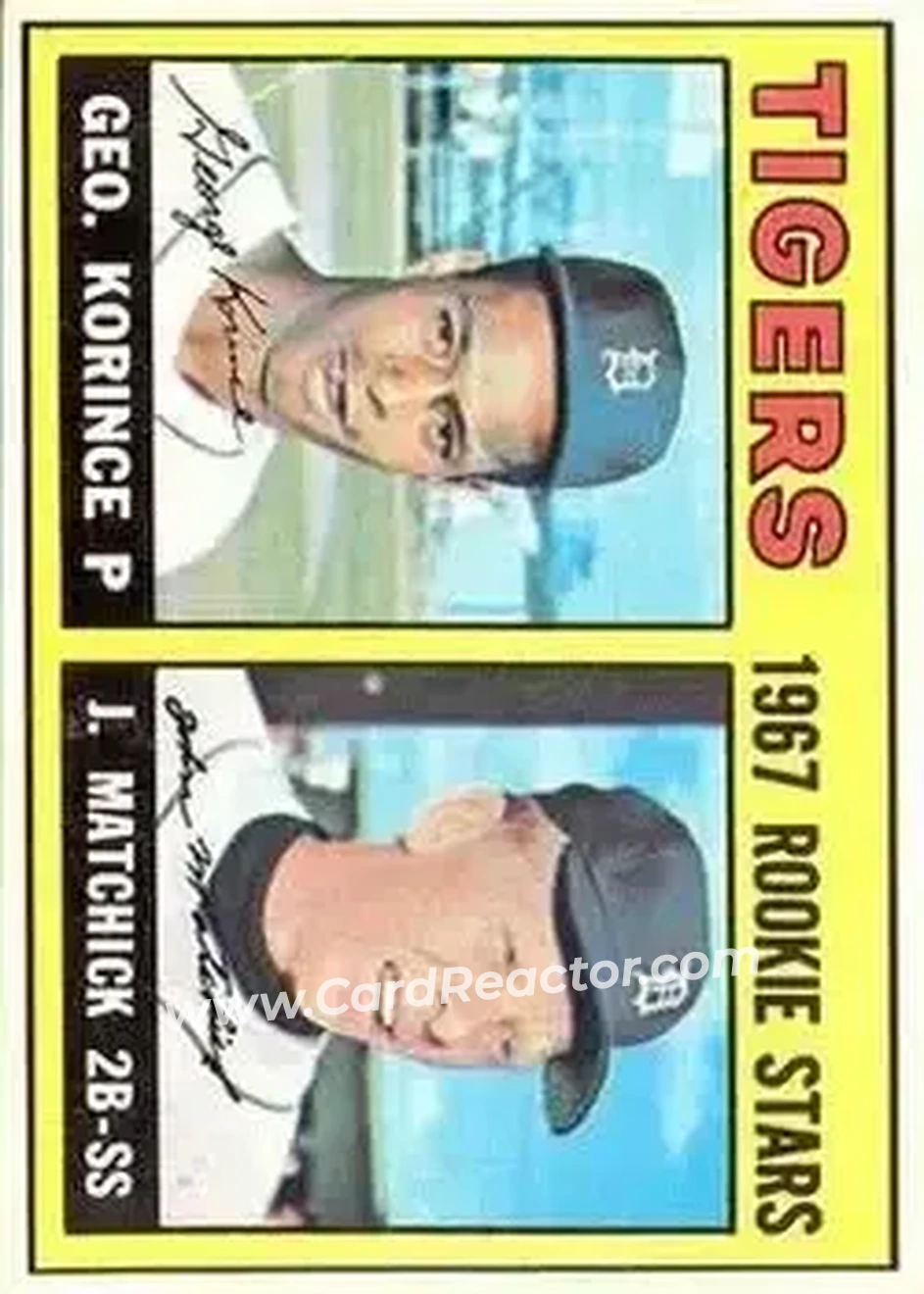 1967 O-Pee-Chee #72 - Card #72 - Detroit Tigers - Front