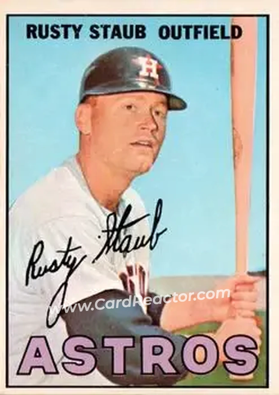 1967 O-Pee-Chee #73 - Rusty Staub - Houston Astros - Front