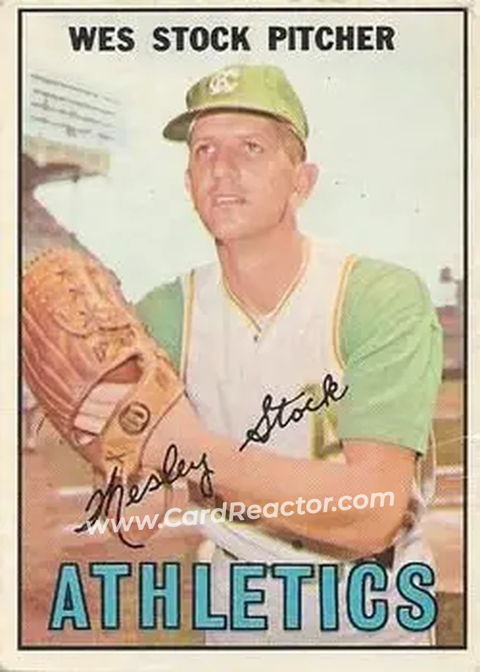 1967 O-Pee-Chee #74 - Wes Stock - Kansas City Athletics - Front 1967 O-Pee-Chee #74 - Wes Stock - Kansas City Athletics - Front
