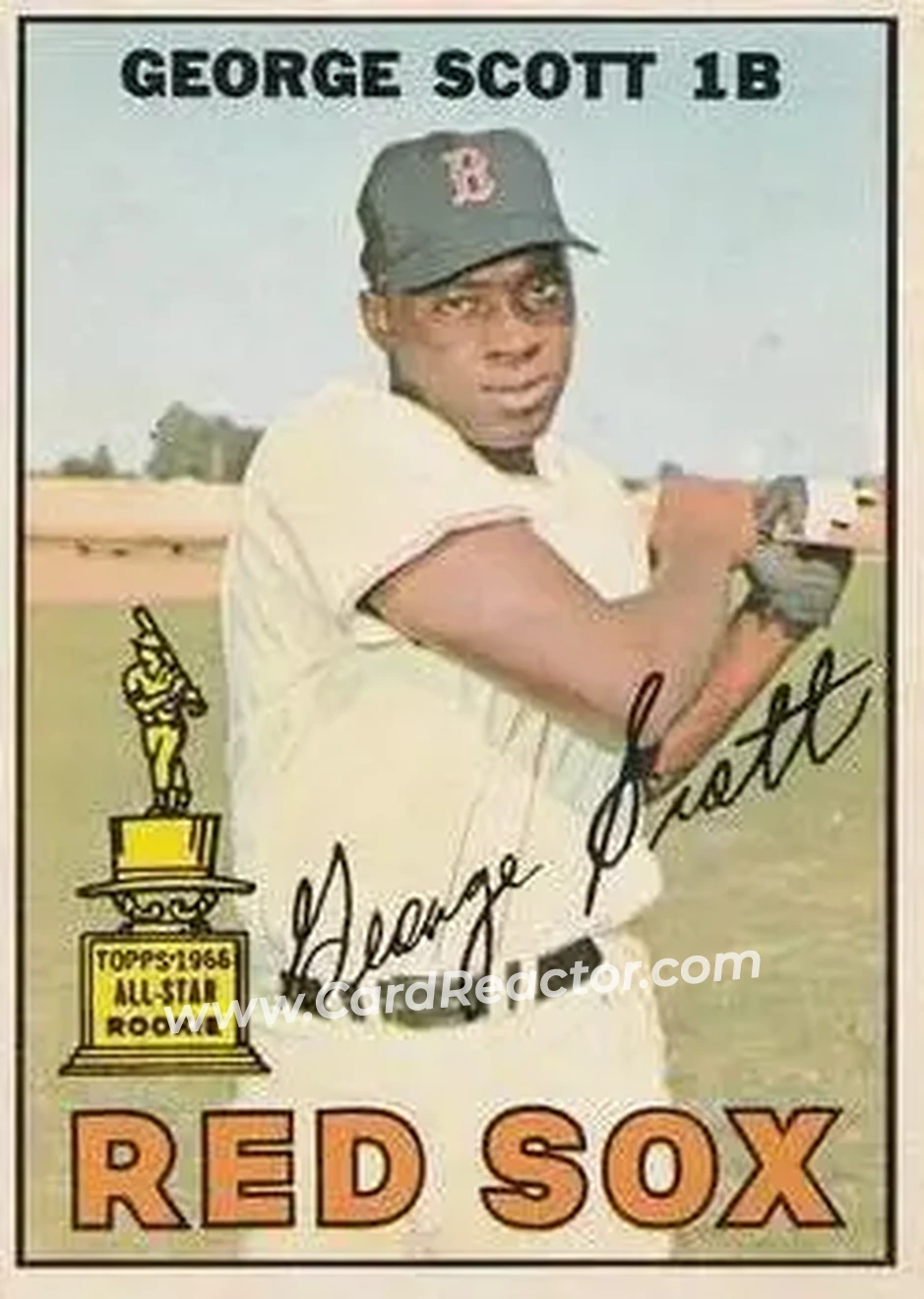 1967 O-Pee-Chee #75 - George Scott - Boston Red Sox - Front 1967 O-Pee-Chee #75 - George Scott - Boston Red Sox - Front