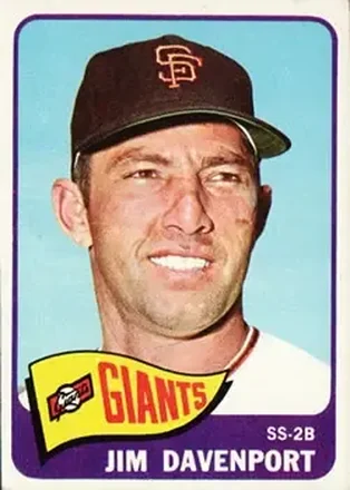 1965 Topps #213 - Jim Davenport - San Francisco Giants