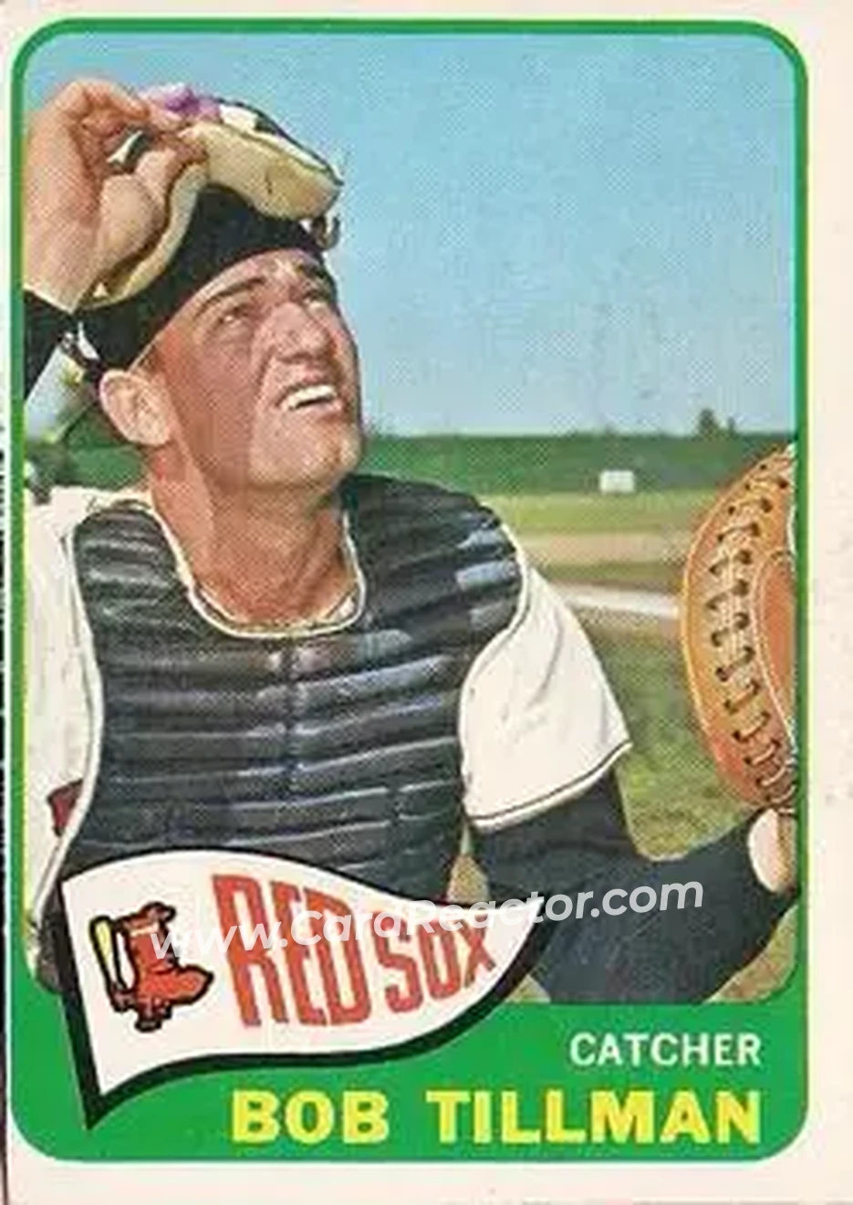 1965 O-Pee-Chee #222 - Bob Tillman - Boston Red Sox - Front