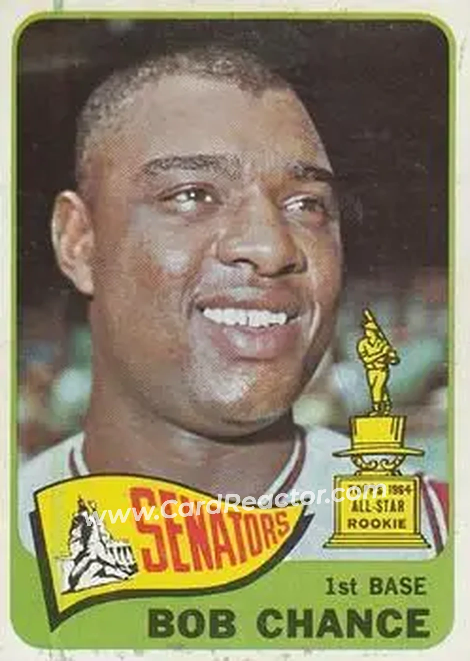 1965 O-Pee-Chee #224 - Bob Chance - Washington Senators - Front