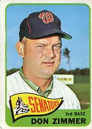 1965 O-Pee-Chee #233 - Don Zimmer - Washington Senators