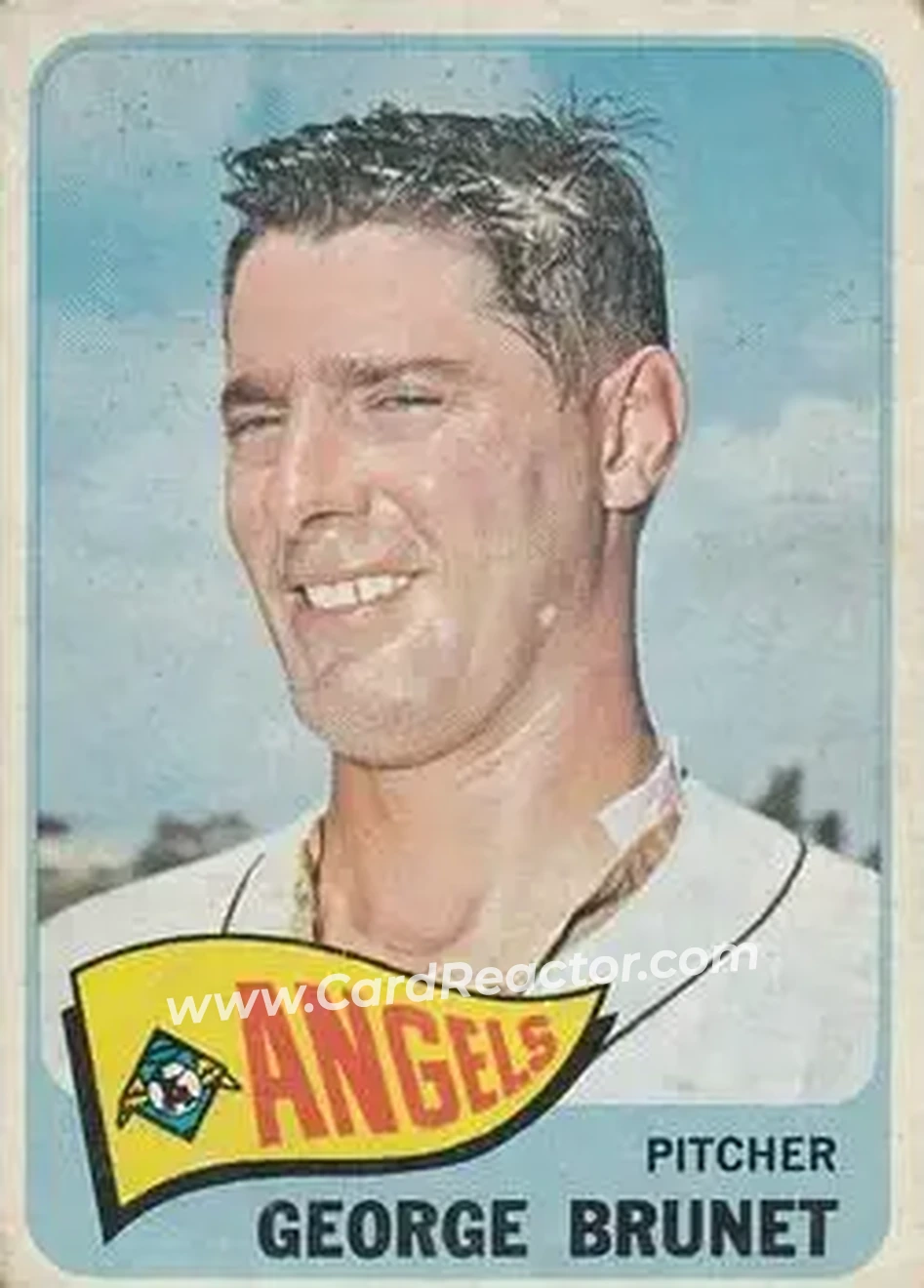 1965 O-Pee-Chee #242 - George Brunet - Los Angeles Angels - Front