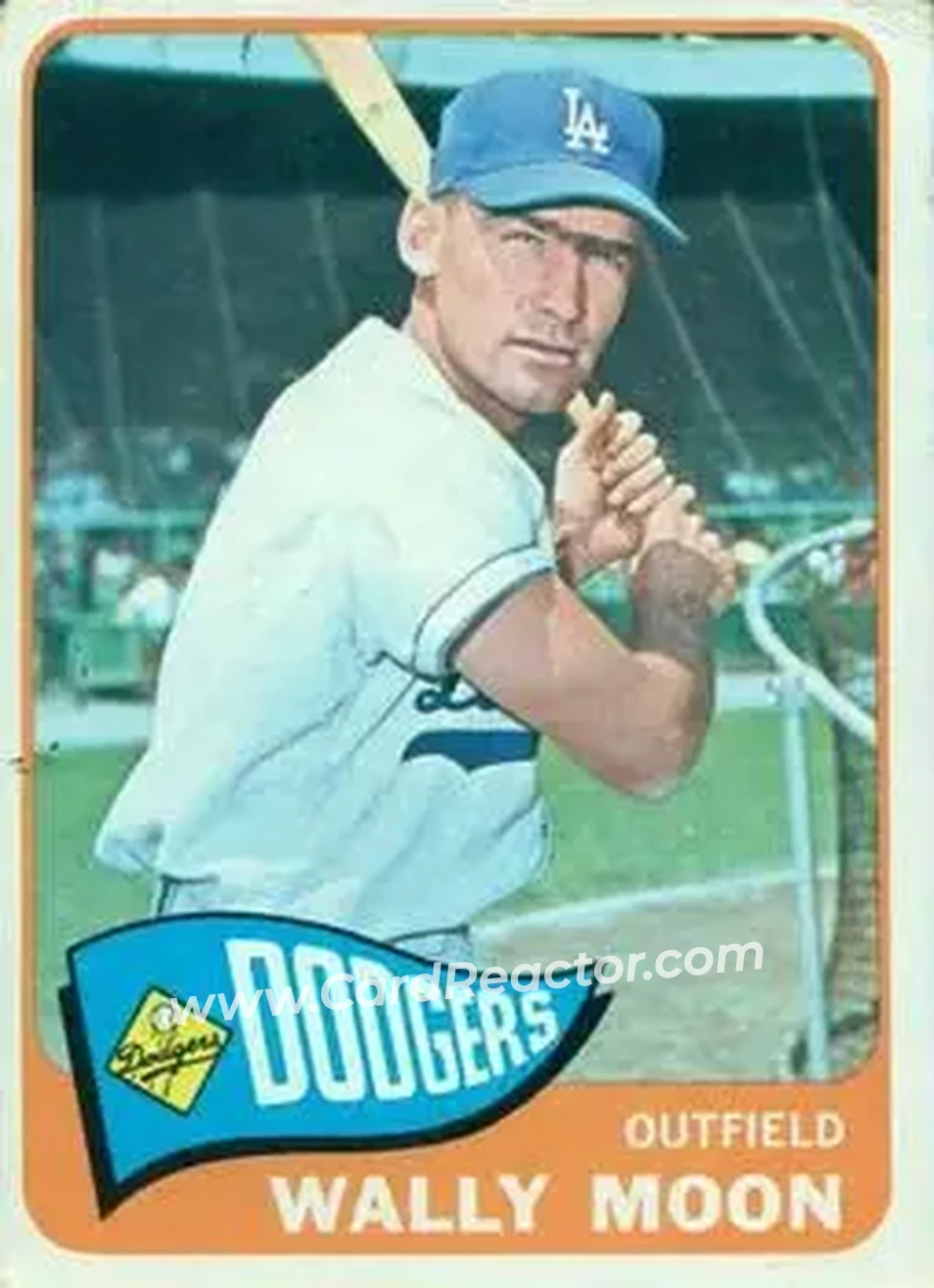 1965 O-Pee-Chee #247 - Wally Moon - Los Angeles Dodgers - Front 1965 O-Pee-Chee #247 - Wally Moon - Los Angeles Dodgers - Front