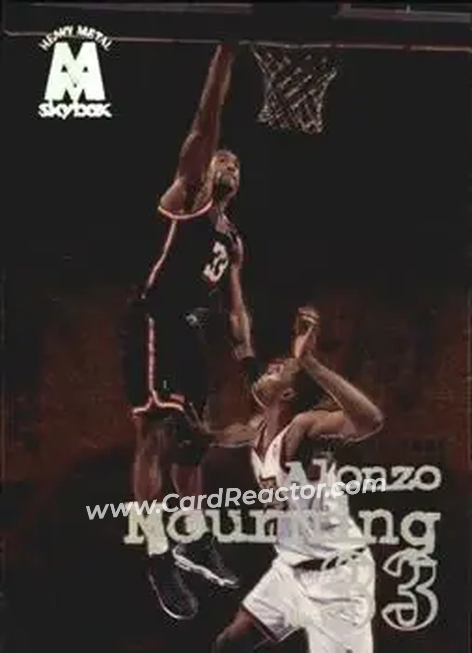 1998-99 SkyBox Molten Metal #103 - Alonzo Mourning - Miami Heat - Front