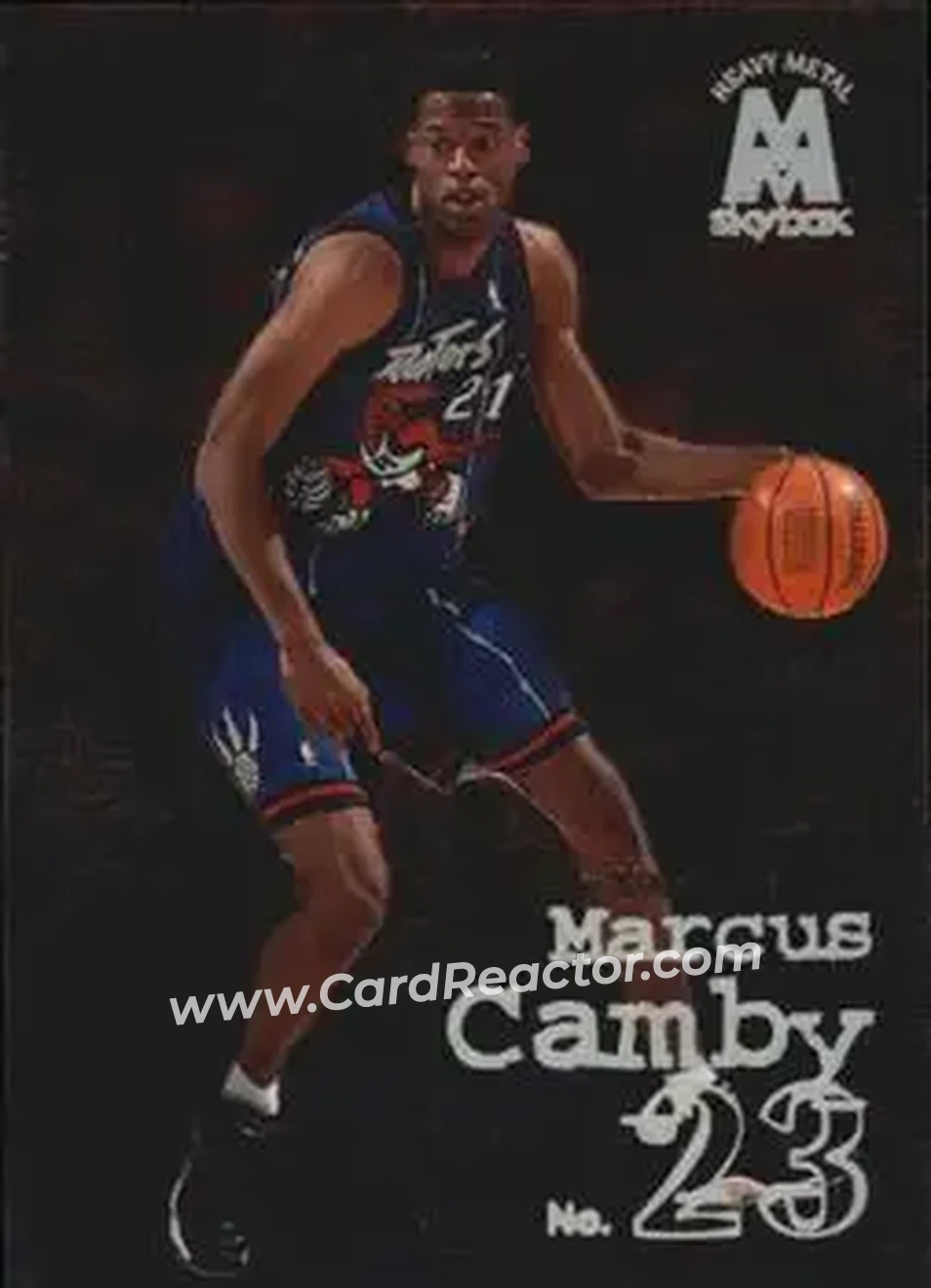 1998-99 SkyBox Molten Metal #104 - Marcus Camby - New York Knicks - Front 1998-99 SkyBox Molten Metal #104 - Marcus Camby - New York Knicks - Front