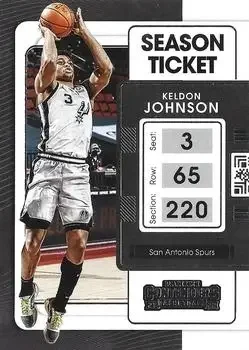 2021-22 Panini Contenders #1 Keldon Johnson